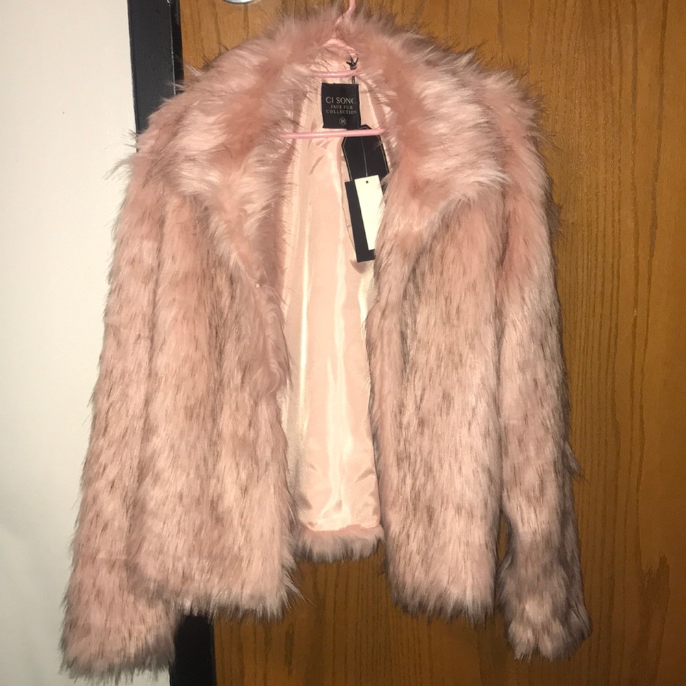 Fernanda Fur Coat- Pink